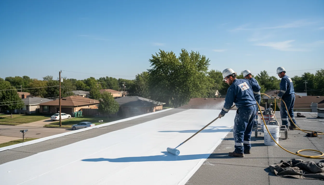 Commercial roof coating in Martin, MI near me